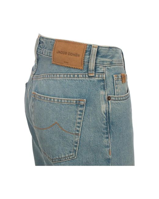 Jacob Cohen Blue Wide Jeans