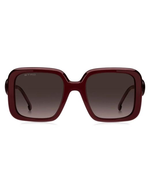 Etro Brown Farfalla Sonnenbrillen