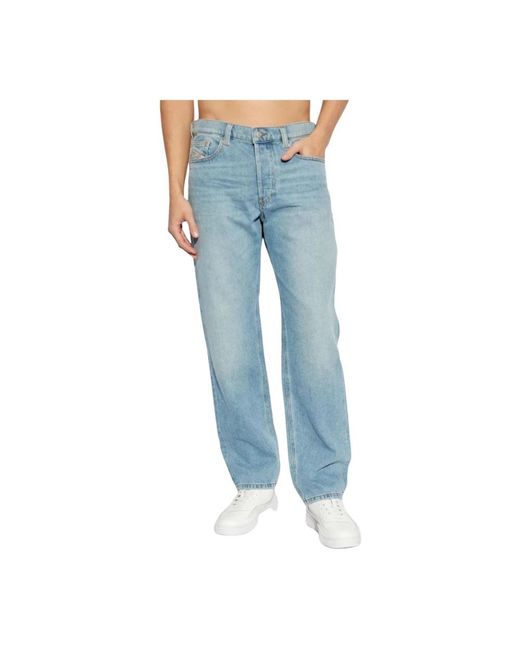 DIESEL Rechte Jeans in het Blue voor heren