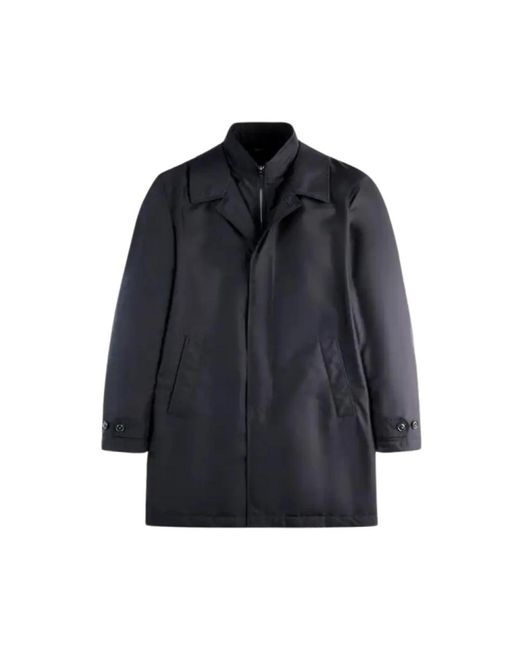 Fay Blue Single-Breasted Coats for men