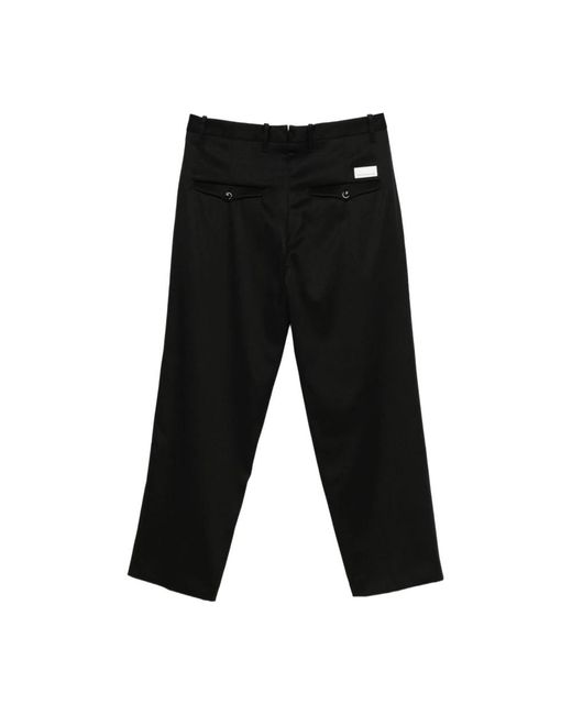 Nine:inthe:morning Black Straight Trousers for men