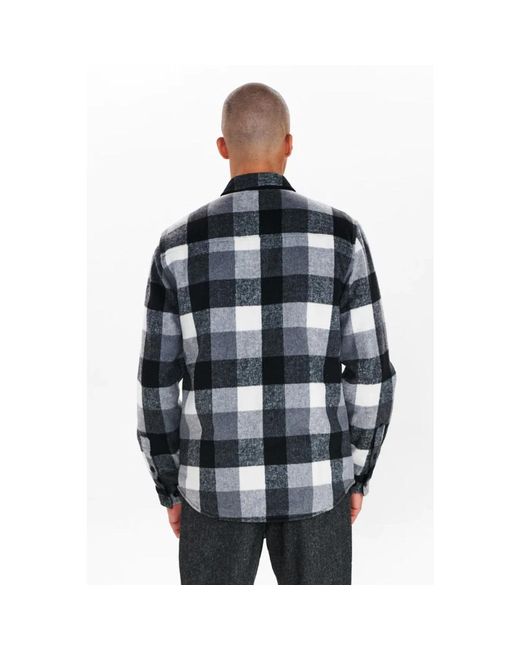 Anerkjendt Jassen ,Grijs ,Katoen Geruite Lumber Jacket in het Gray voor heren