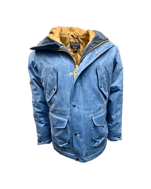 Manifattura Ceccarelli Blue Winter Jackets for men