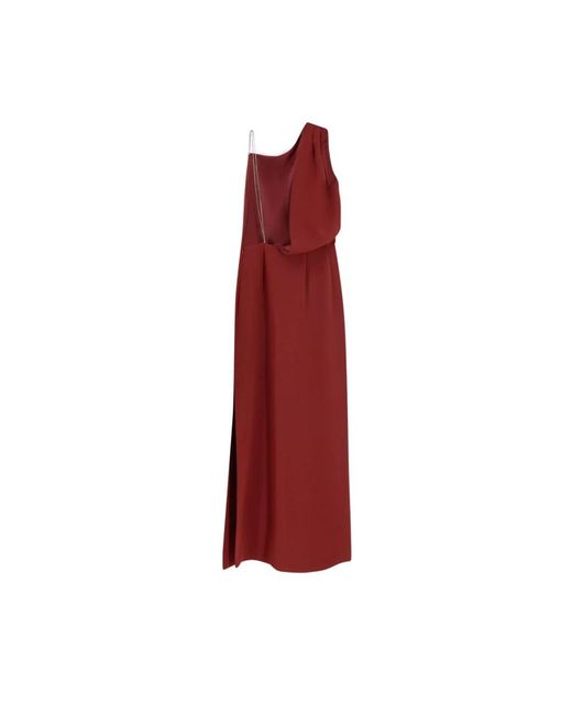 Max Mara Kleedjes ,Rood ,Pentola Lange Jurk in het Red