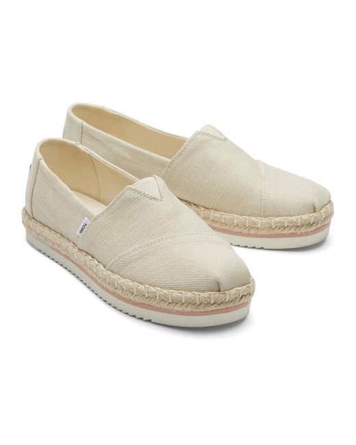 TOMS White Espadrilles