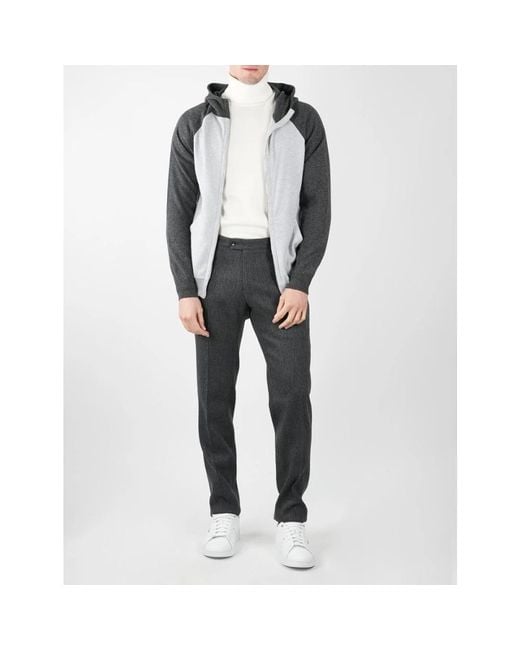 Zip-Throughs Kiton de hombre de color Gray