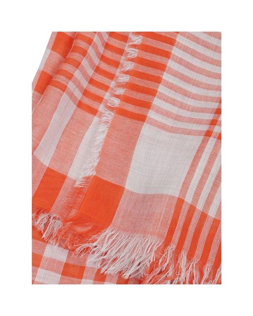 Faliero Sarti Red Silky Scarves