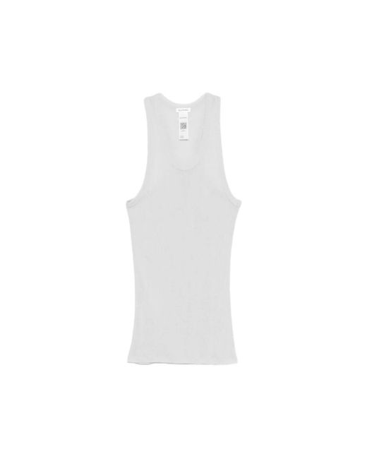 Acne White Sleeveless Tops