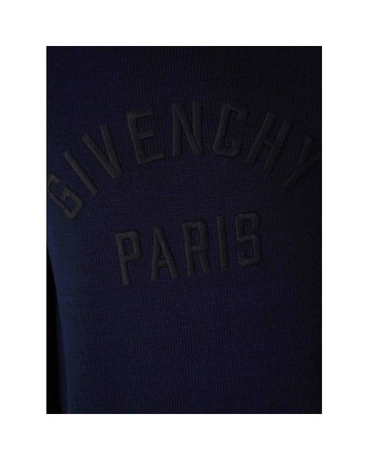 Givenchy Donkerblauwe Coltrui Met Logo in het Blue voor heren