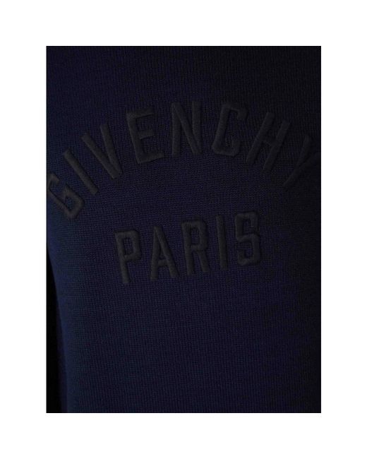 Givenchy Logo Turtleneck Sweater in het Blue voor heren
