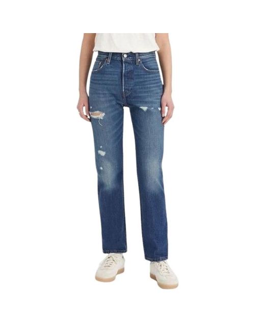 Levi's Rechte Jeans in het Blue