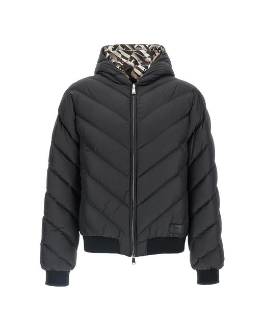 Fendi Reversible Down Jacket in het Black voor heren