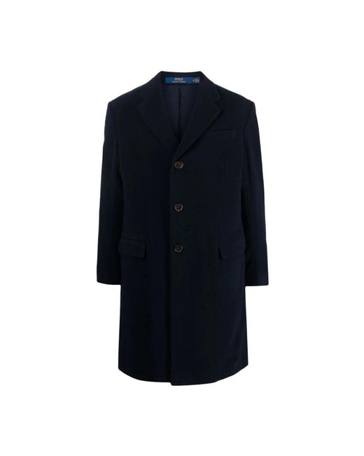 Ralph Lauren Blue Single-Breasted Coats for men