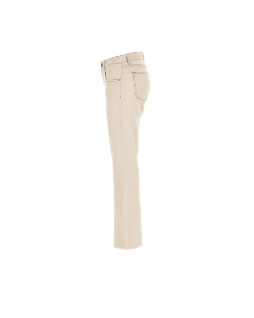Fay Natural Straight Trousers