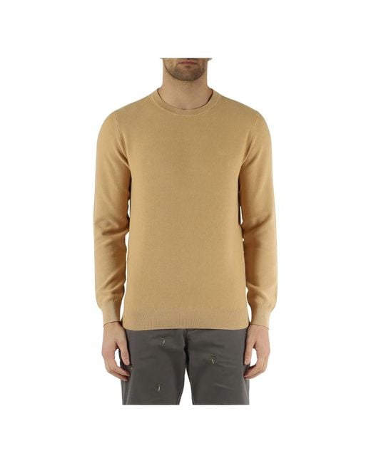 Sun 68 Natural Round-Neck Knitwear for men