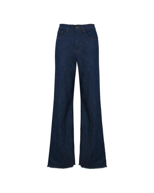 Wide trousers Re-hash de color Blue