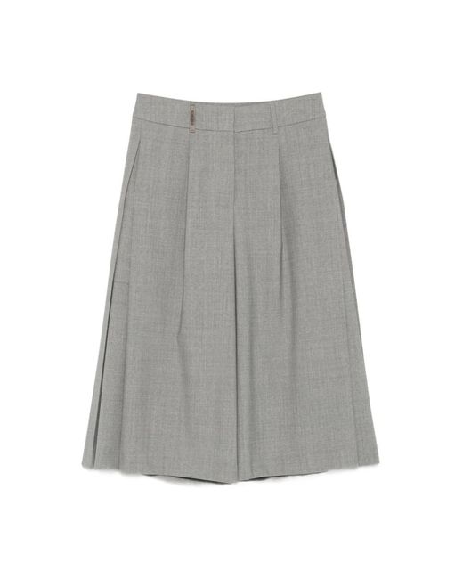Peserico Gray Graue Shorts Für Frauen