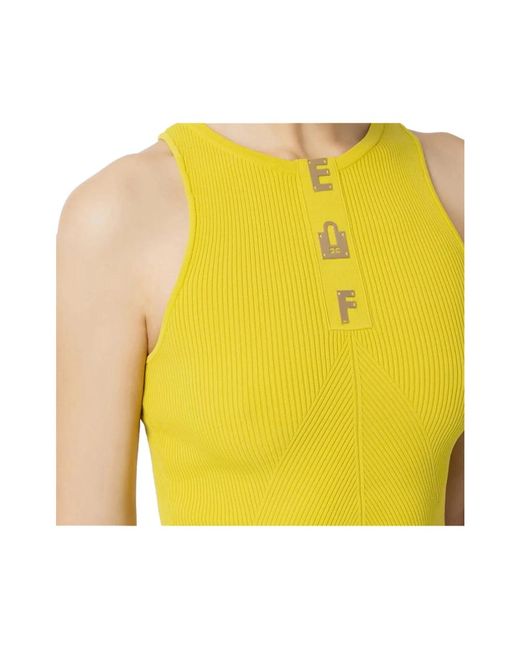 Tops > sleeveless tops Elisabetta Franchi en coloris Black