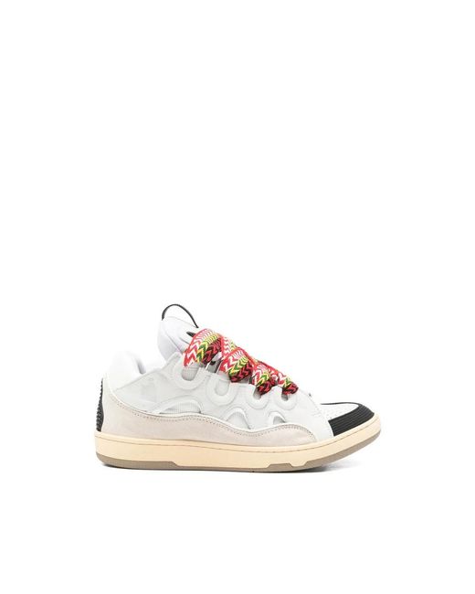 Lanvin Pink Sneakers White, Neutral for men