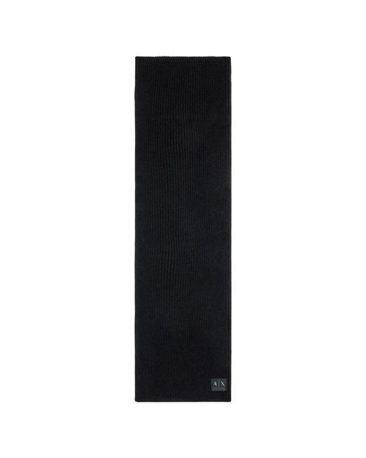 ARMANI EXCHANGE Black Winter Scarves for men