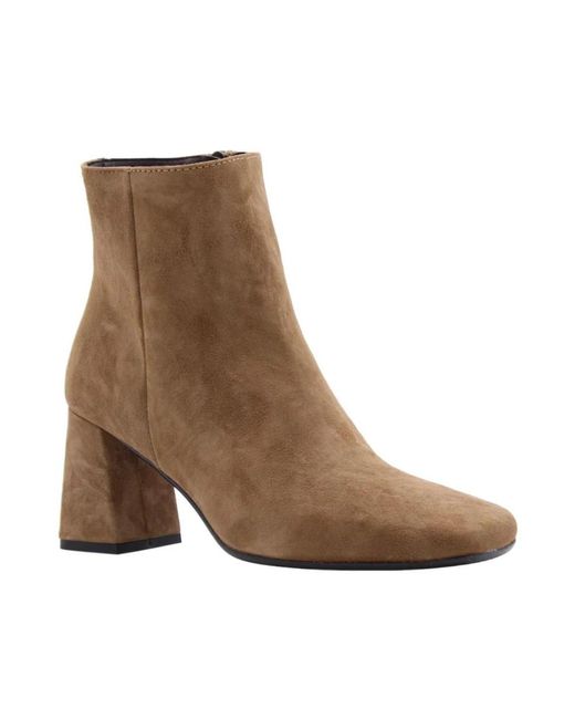 DONNA LEI Brown Heeled Boots