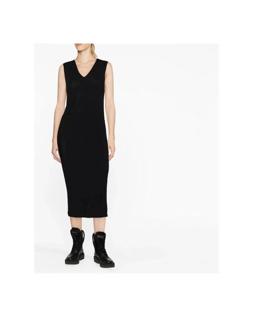 Moncler Black Knitted Dresses