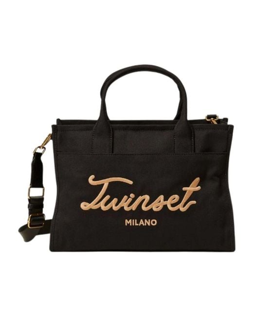 Twinset Black Shopping Bags
