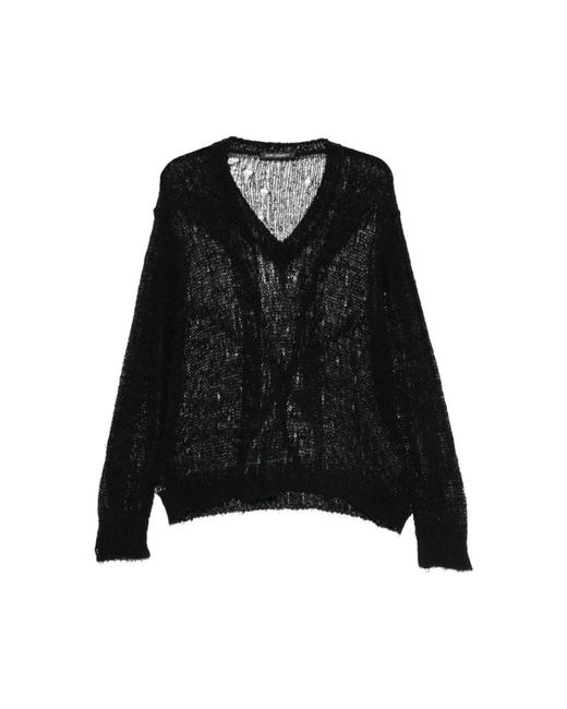 Our Legacy Black V-Neck Knitwear for men