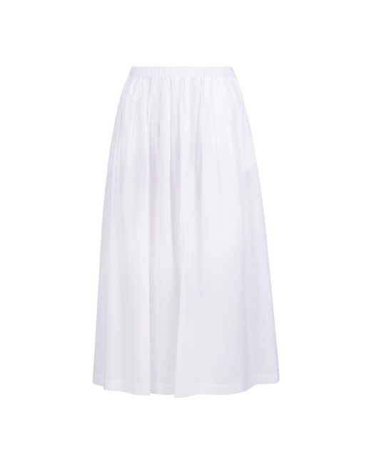 Ottod'Ame White Midi Skirts