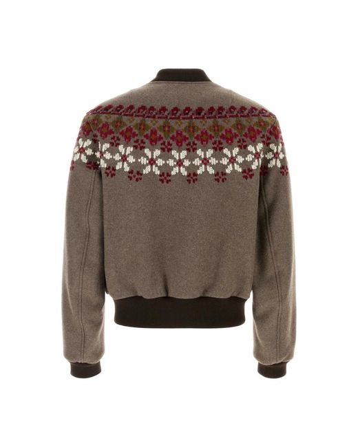 Dries Van Noten Valtor Bomberjack in het Brown voor heren