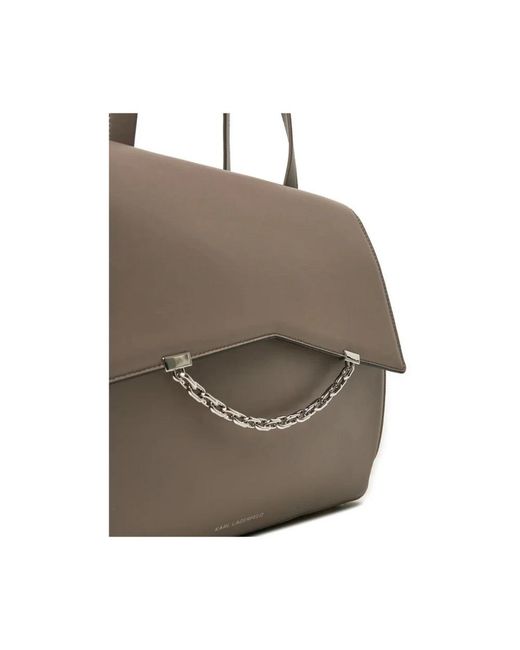 Karl Lagerfeld Gray Shoulder Bags