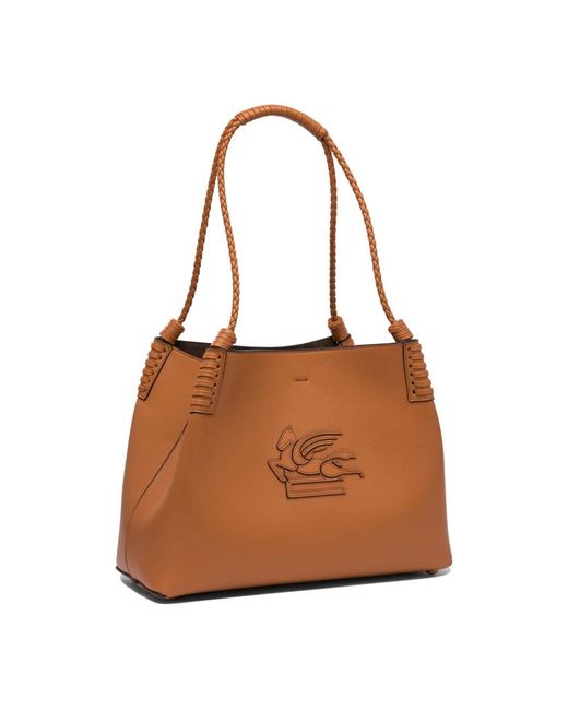 Etro Brown Shopping Bags