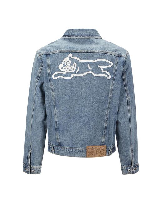 ICECREAM Jassen ,Blauw ,Denim Denim Trucker Jacket in het Blue voor heren
