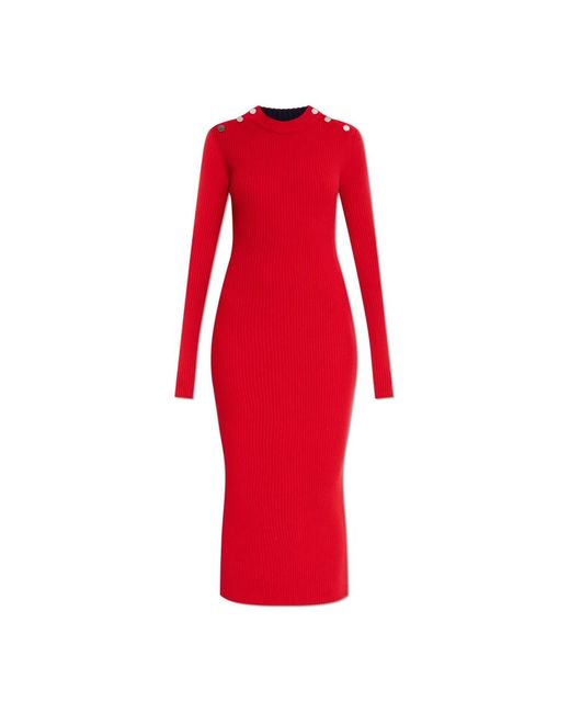 Sportmax Knitted Dresses in Red | Lyst Sportmax Knitted Dresses in Red | Lyst