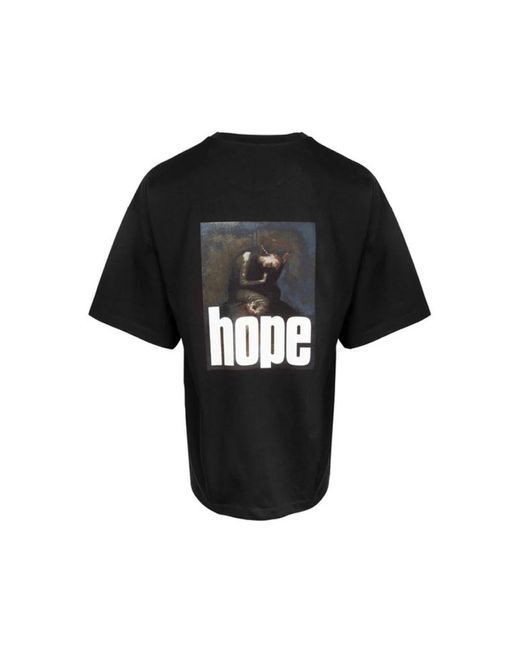 OAMC Hope t-shirt aus schwarzem baumwolljersey in Black für Herren