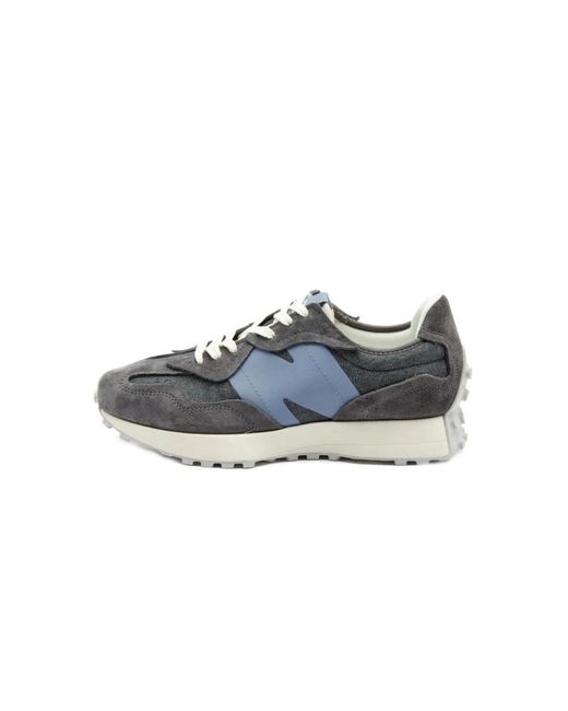 New Balance Blue Sneakers 327 Grey for men