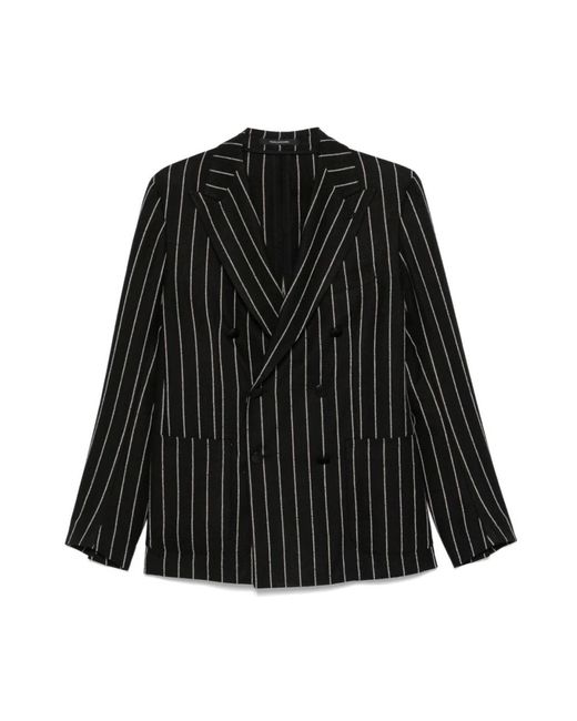 Blazers di Tagliatore in Black da Uomo