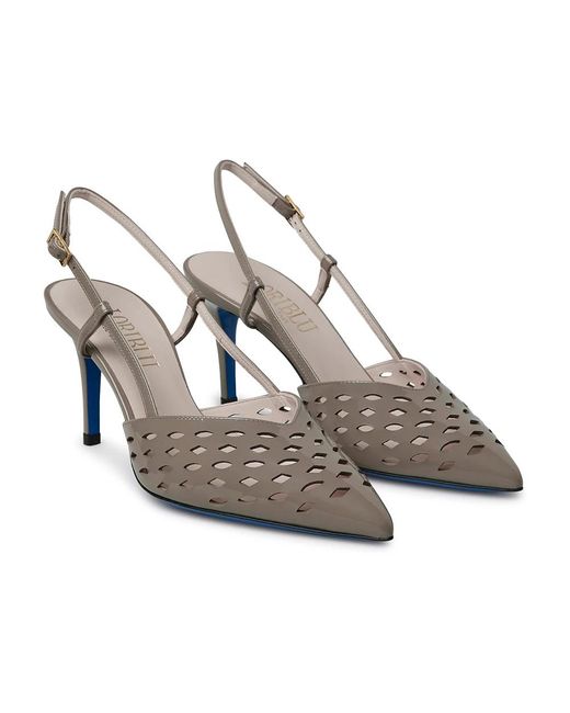 Loriblu Schoenen ,Grijs ,Slingback Geometrisch in het Gray