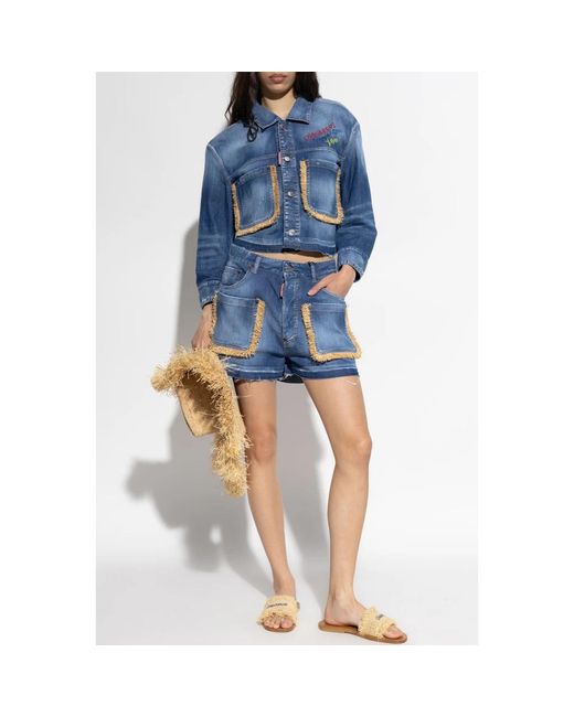 DSquared² Denim Jack Summer Lovers in het Blue