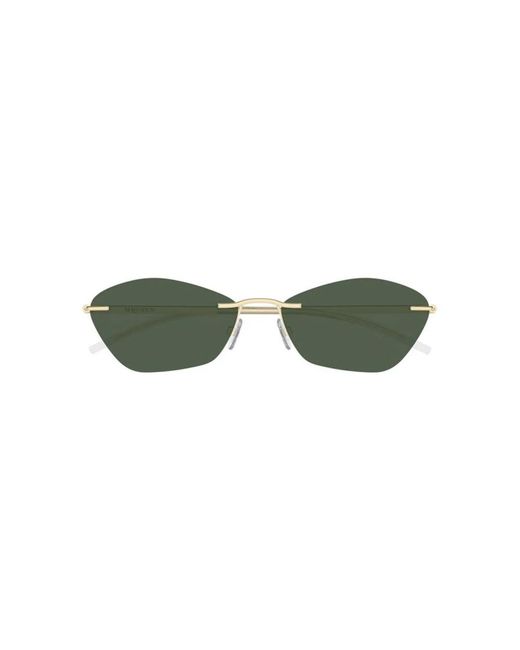 McQueen Green Sunglasses