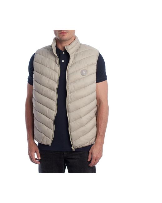 U.S. POLO ASSN. Gepolsterte Weste Für Männer in Natural für Herren