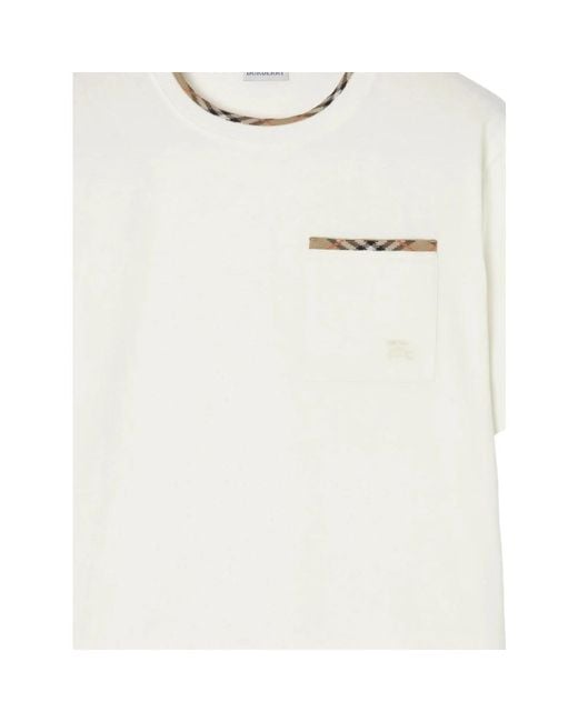Burberry White T-Shirts for men