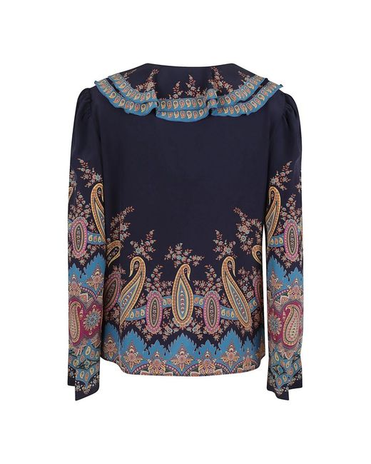 Etro Blue Blouses
