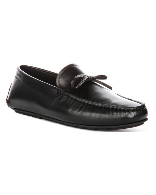 HUGO Black Loafers for men