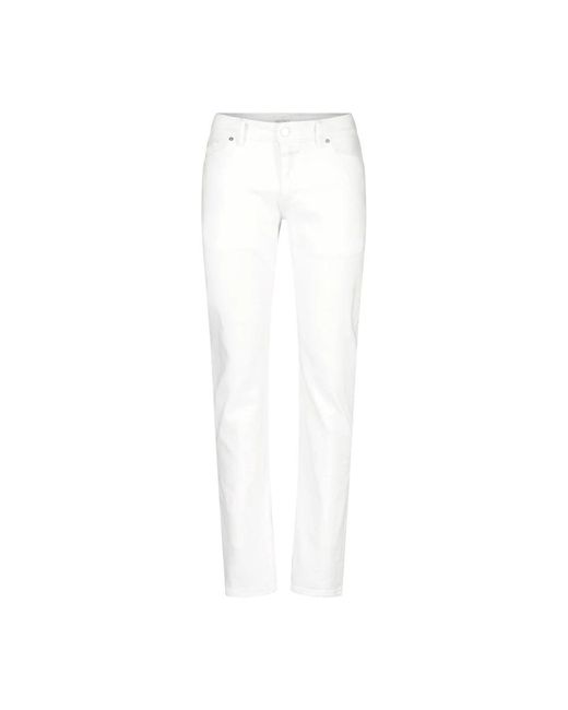 Closed White Slim-Fit Trousers for men