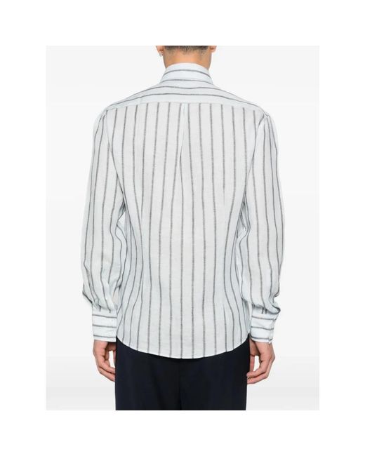 Brunello Cucinelli White Casual Shirts for men