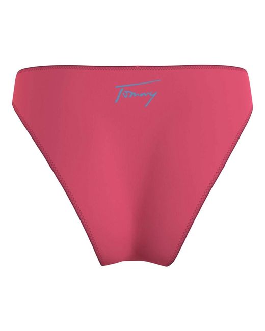 Tommy Hilfiger Pink Badeanzüge high bikini – erweiterte grössen