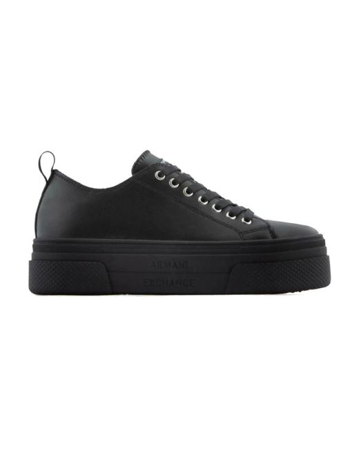 Armani Exchange Black Sneakers