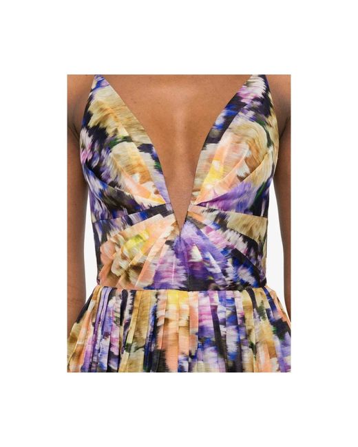Zimmermann Luna Mini Dress in het Blue
