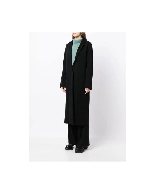 Lisa Yang Black Kaschmir Schwarzer Mantel Klassischer Stil